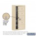 Salsbury Cell Phone Storage Locker - with Front Access Panel - 5 Door High Unit (5 Inch Deep Compartments) - 8 A Doors (7 usable) and 1 B Door - Sandstone - Surface Mounted - Master Keyed Locks